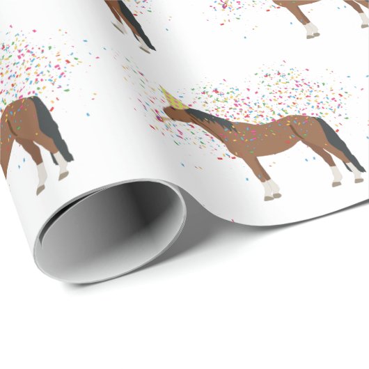 Reittiere mit Party Geschenkpapier (Rolleneckpunkt)