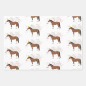 Reittiere mit Party Geschenkpapier Set (Vorderseite 3)