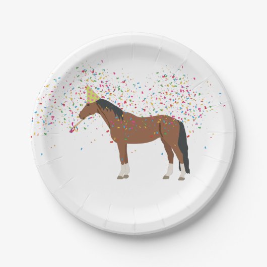 Reittiere mit Party Pappteller (Vorderseite)