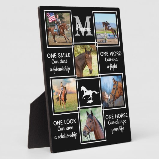 Reittiere Reittiere Personalisierte FotoCollage Fotoplatte (Seite)