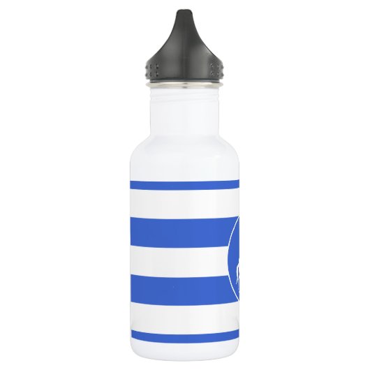 Reittiere; Royal Blue Stripes Edelstahlflasche (Links)