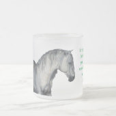 Reittiere Tasse mit dem Weißen Pferd für den Lover (Mittel)