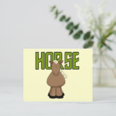 Reittiere und Geschenke Postkarte (Stehend Vorderseite)