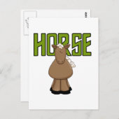 Reittiere und Geschenke Postkarte (Vorne/Hinten)