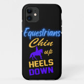 Reittiere versinken Heelse in blau-gelb Case-Mate iPhone Hülle (Rückseite)