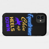 Reittiere versinken Heelse in blau-gelb Case-Mate iPhone Hülle (Rückseite (Horizontal))