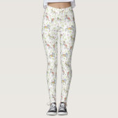 Reittiere Wildblume Flora Aquädukte Leggings (Vorderseite)