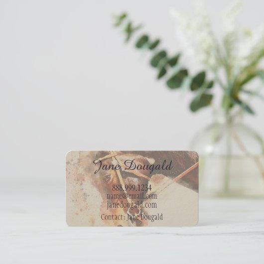 Reittrainer Visitenkarte (Stehend Vorderseite)