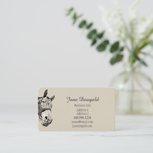 Reittrainer Visitenkarte (Stehend Vorderseite)