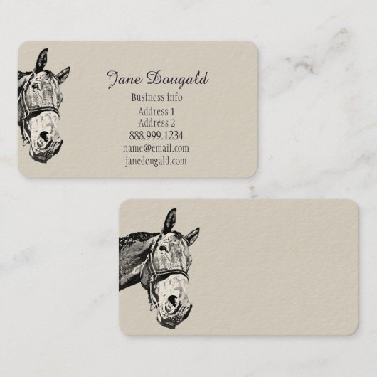 Reittrainer Visitenkarte (Vorne/Hinten)