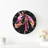 Reituhr, schön gefärbt große wanduhr (Zuhause)