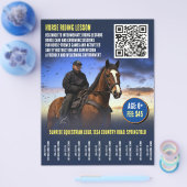 Reitunterricht Flyer mit QR Code v.3 (Einzeln)