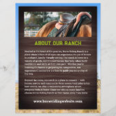 Reitunterricht Flyer Vorlage (Hinten)