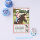 Reitunterricht für Kinder mit QR-Flyern Flyer (Einzeln)