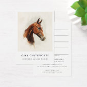 Reitunterricht Geschenkgutschein Vorlage (Schreibtisch)