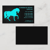 Reitunterricht mit eigenen Visitenkarten Visitenkarte (Vorne/Hinten)