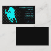 Reitunterricht mit eigenen Visitenkarten Visitenkarte (Vorne/Hinten)