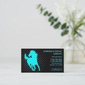 Reitunterricht mit eigenen Visitenkarten Visitenkarte (Stehend Vorderseite)