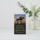 Reitunterricht  visitenkarte (Stehend Vorderseite)