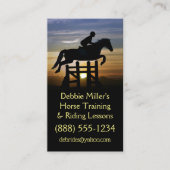Reitunterricht  visitenkarte (Vorderseite)