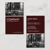 Reitweg - dunkles Brown Visitenkarte (Vorne/Hinten)