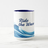 Reitwellen-Zitat Tasse (Zentrum)