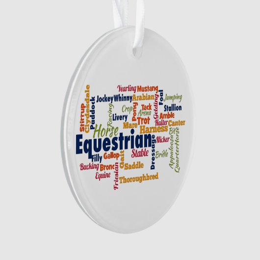 Reitwort Ornament (Vorderseite)