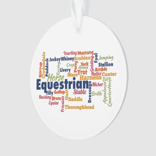 Reitwort Ornament (Vorderseite)