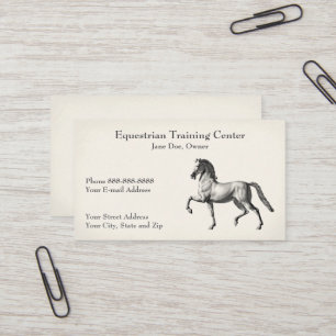 Reitzentrum Reitställe Business Card Visitenkarte