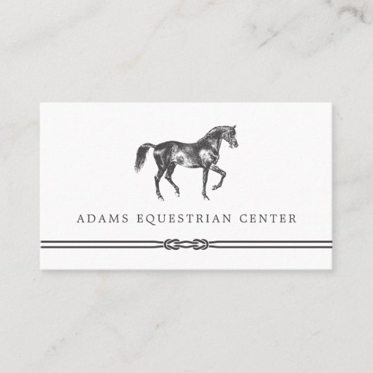 Reitzentrum | Ställe | Reitlehrer Visitenkarte (Vorderseite)