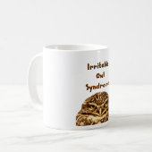 Reizbare Eule Kaffeetasse (Vorderseite Links)