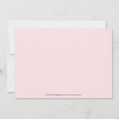 Reizend Brauttee-Party Einladung (pink) (Rückseite)