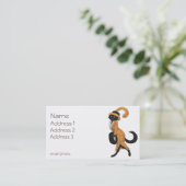 Reizend Dame Cat Visitenkarte (Stehend Vorderseite)