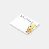 Reizend "danke" Post-Itanmerkungen Post-it Klebezettel (angewinkelt)