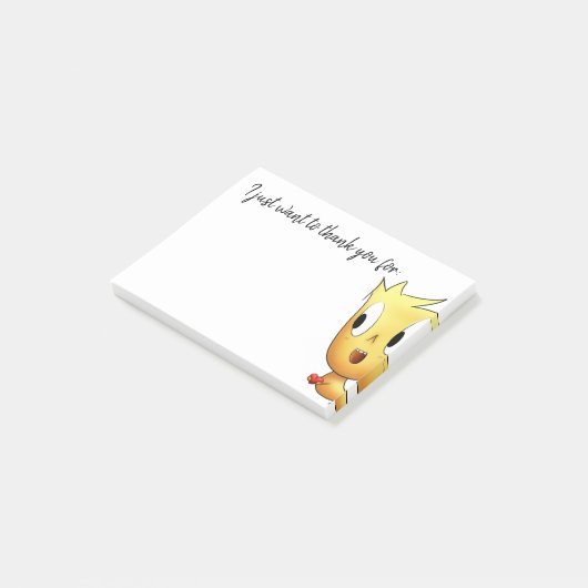 Reizend "danke" Post-Itanmerkungen Post-it Klebezettel (angewinkelt)