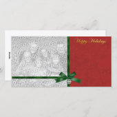 Reizend Feiertags-Foto-Schablone Feiertagskarte (Vorne/Hinten)