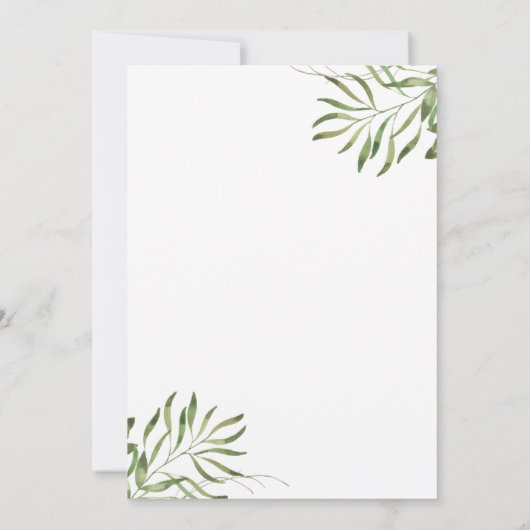 Reizend Garten-Hochzeits-Einladung Einladung (Rückseite)