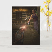 Reizend "glauben Sie einfach" Aschenputtel- und Karte (Gelbe Blume)