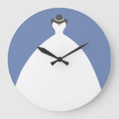 Reizend Hochzeits-Kleid Große Wanduhr (Vorderseite)
