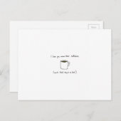 Reizend Kaffee Valentinstagkarte Feiertagspostkarte (Vorne/Hinten)