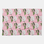 Reizend Kamelie mit Blumen Geschirrtuch (Horizontal)