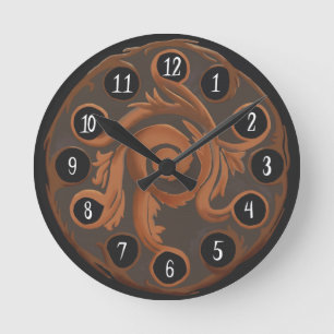 Reizend kupferne Uhr