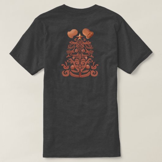 Reizend kupfernes ~Christmas~ Shirt (auf (Design Rückseite)