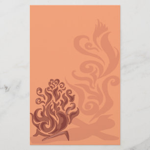 Reizend kupfernes Feuer-Briefpapier Briefpapier