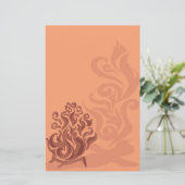 Reizend kupfernes Feuer-Briefpapier Briefpapier (Stehend Vorderseite)