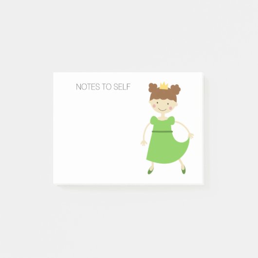 Reizend Prinzessin Post-it Klebezettel (Vorderseite)
