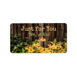 Reizend Scheunen-Brett und Adressaufkleber