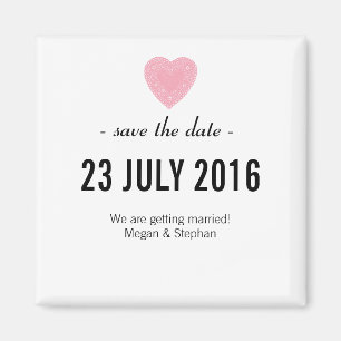 Reizend u. einfach Save the Date Wedding Magneten Magnet
