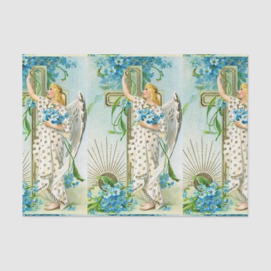 Reizend vergessen Sie mich nicht Engel Seidenpapier (Vorderseite)