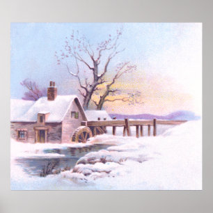 Reizend Winter-Szene 3 Poster